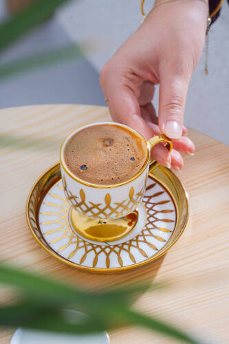 Leoni 6 Kişilik Kahve Fincan Takımı - 90 ml - 10