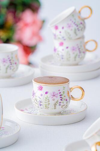 Lidya 6 Kişilik Kahve Fincanı Takımı - 90 ml - 1