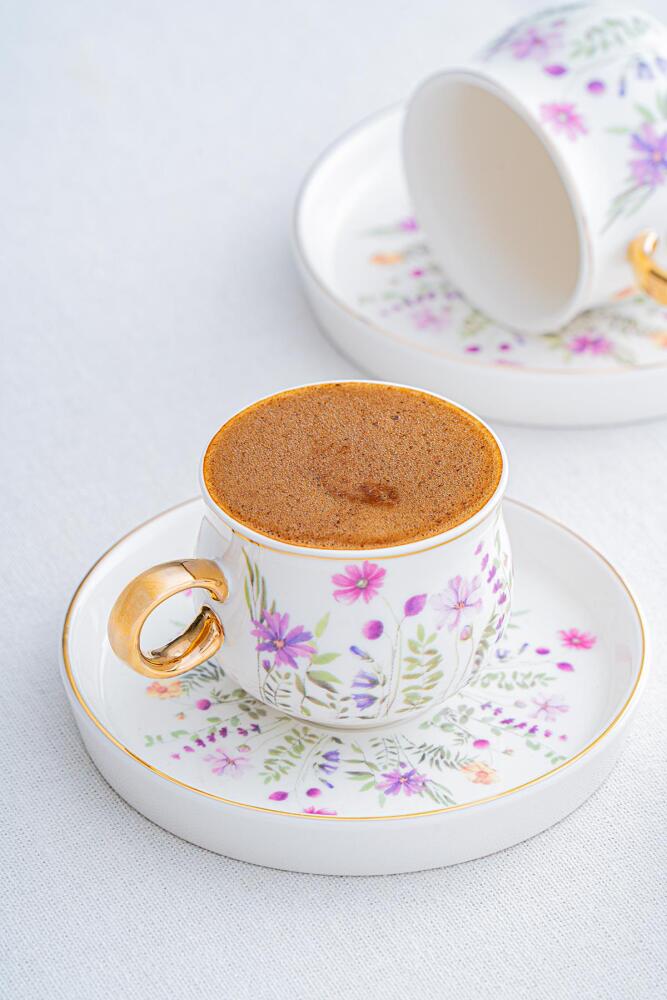 Lidya 6 Kişilik Kahve Fincanı Takımı - 90 ml - 2