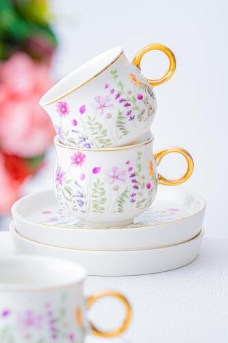 Lidya 6 Kişilik Kahve Fincanı Takımı - 90 ml - 5