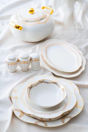 Lillian 12 Kişilik 60 Parça Porselen Yemek Takımı - Acar