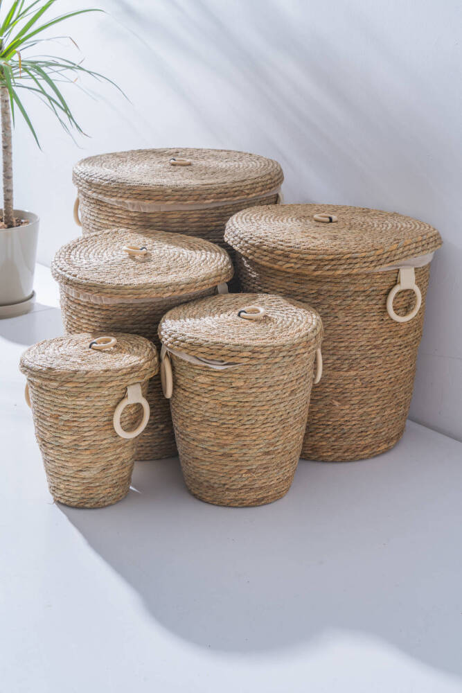 Lina Hasır 5 li Çok Amaçlı Sepet Seti - 2