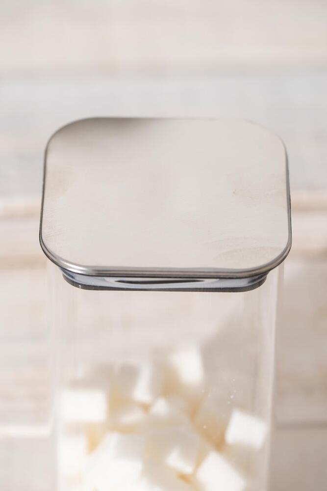 Lines Borosilicate Glass Jar - 700 Ml - 4