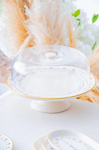 Livaldi Ayaklı Kek Fanus - 30 cm - Acar