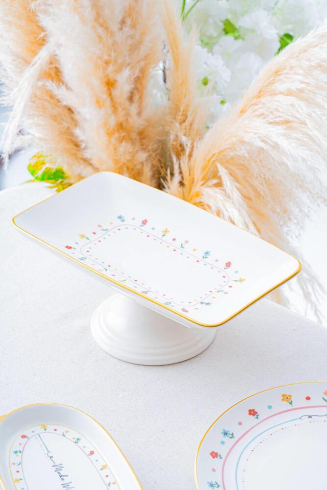 Livaldi Ayaklı Sunum Tabağı - 28 cm - 1