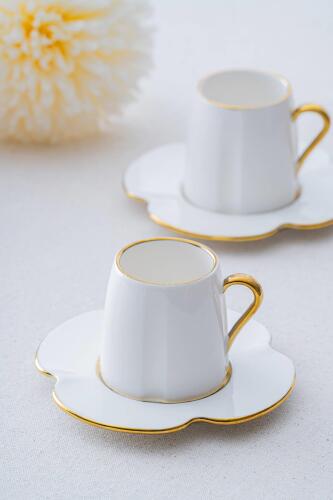 Lotus Duo 2 Kişilik Kahve Fincanı Takımı - 90 ml - 4