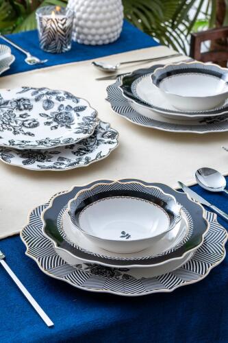 Lona 24 Piece Porcelain Dinner Set For 6 People - 5