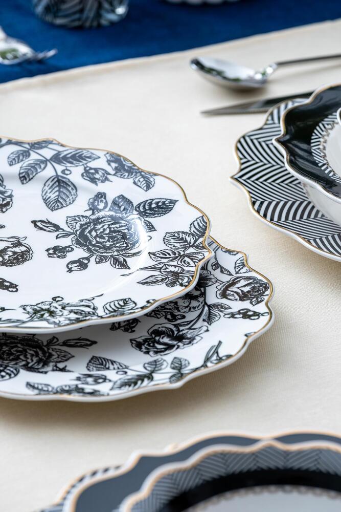 Lona 24 Piece Porcelain Dinner Set For 6 People - 7