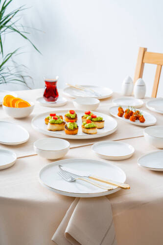 Lorelei Gold 6 Kişilik 23 Parça Kahvaltı Takımı - Acar