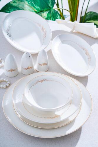 Loretta 54 Parça 12 Kişilik Porselen Yemek Takımı - Acar