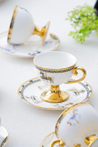 Lorvil Plorvis 6 Kişilik Kahve Fincanı Takımı - 90 ml - Acar