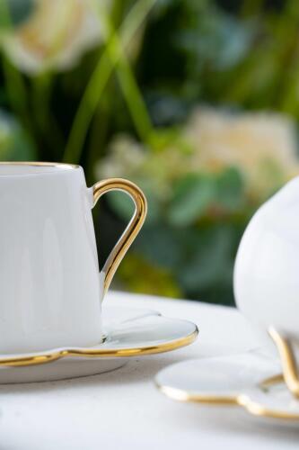 Lotus 6 Kişilik Kahve Fincanı Takımı - 90 ml - 11