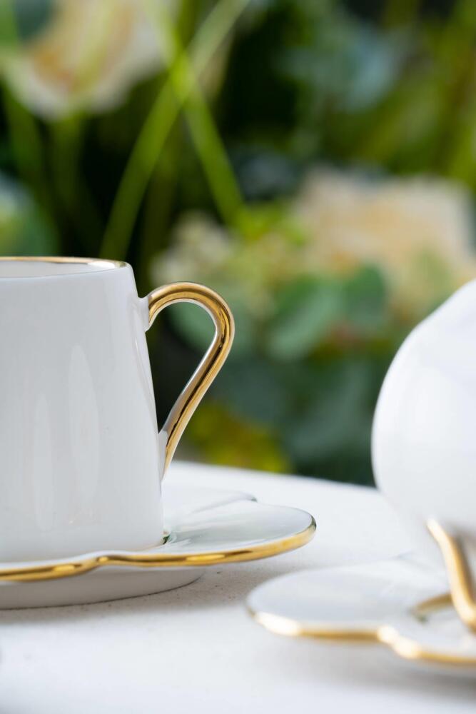Lotus 6 Kişilik Kahve Fincanı Takımı - 90 ml - 11