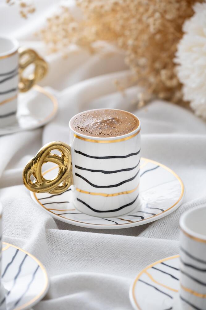 Lucetta 6 Kişilik Kahve Fincanı Takımı - 90 ml - 4