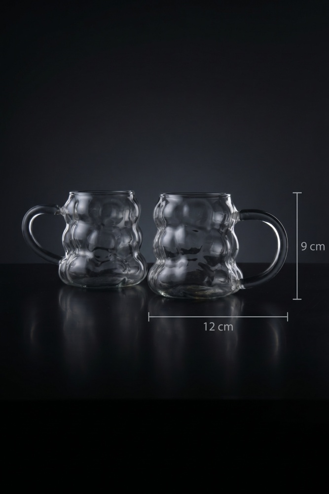 Lume 2 li Kulplu Cam Bardak Seti - 350 ml - 5