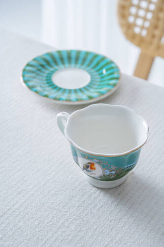 Lumiere 6 Kişilik Porselen Kahve Fincan Takımı - 90 ml - 2