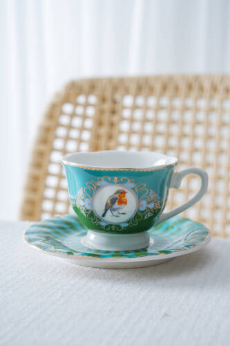 Lumiere 6 Kişilik Porselen Kahve Fincan Takımı - 90 ml - 6