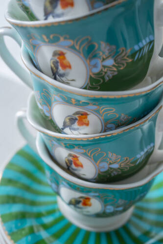 Lumiere 6 Kişilik Porselen Kahve Fincan Takımı - 90 ml - 8