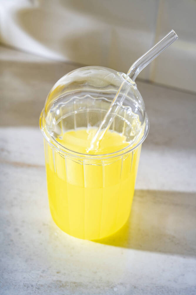 Lumis Pipetli Cam Bardak - 400 ml - 2