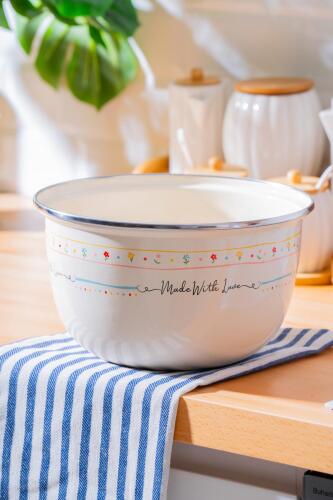 Made With Love Emaye Karıştırma Kabı - 22 cm - Acar