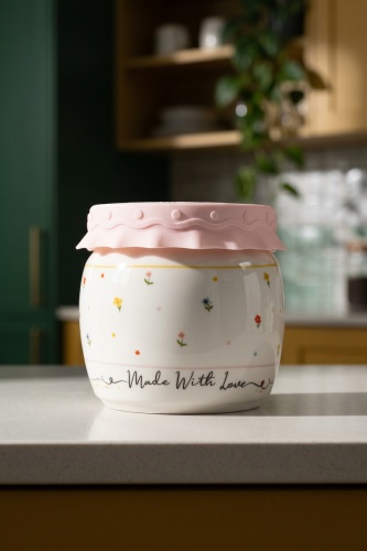 Made With Love Silikon Kapaklı Kavanoz - 300 ml - 2