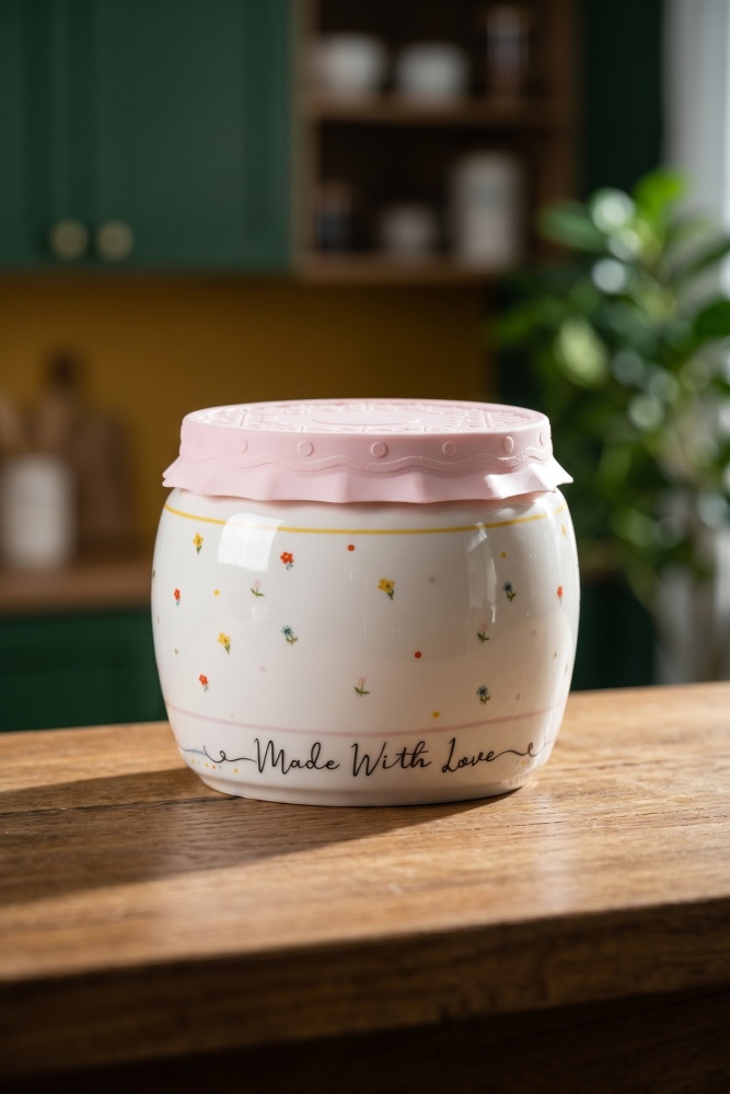 Made With Love Silikon Kapaklı Kavanoz - 750 ml - 2