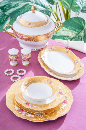 Madeline 12 Kişilik 60 Parça Porselen Yemek Takımı - Acar