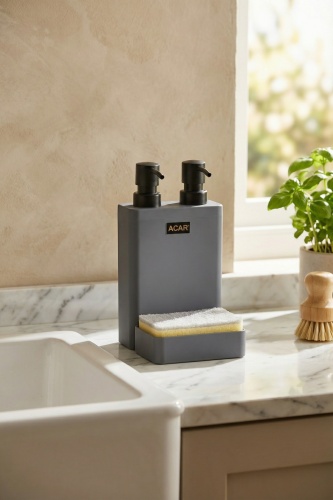 Marissa 2 li Sıvı Sabunluk Gri - 740 ml - Acar