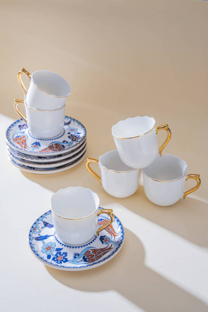 Marivelle 6 Kişilik Kahve Fincan Takımı - 90 ml - 1