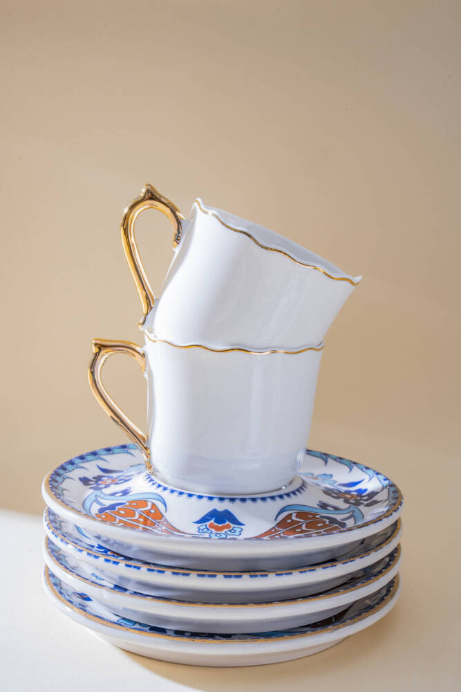 Marivelle 6 Kişilik Kahve Fincan Takımı - 90 ml - 3