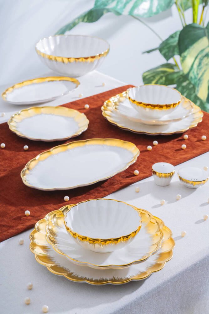 Marlene Gold 6 Kişilik 29 Parça Poreselen Yemek Takımı - 1