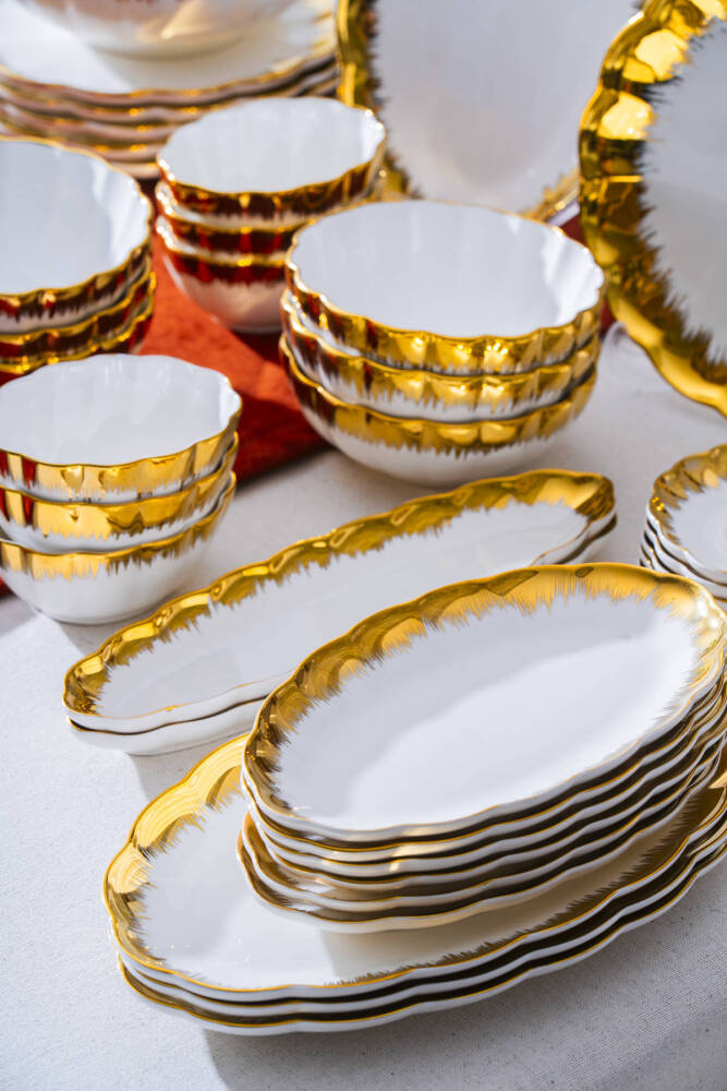 Marlene Gold 6 Kişilik 33 Parça Kahvaltı Takımı - 6