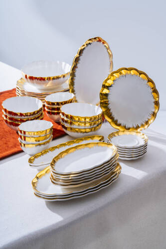 Marlene Gold 6 Kişilik 33 Parça Kahvaltı Takımı - Acar