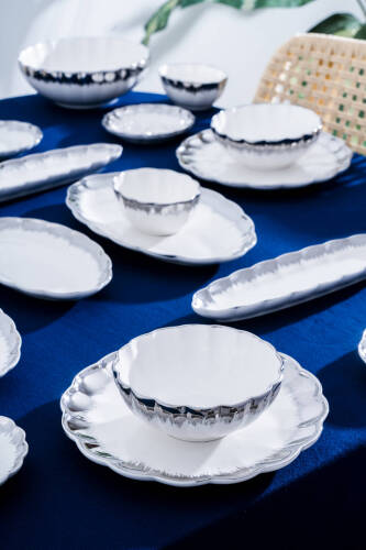 Marlene Silver 6 Kişilik 37 Parça Kahvaltı Takımı - Acar