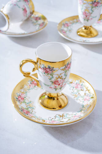 Martine 6 Kişilik Kahve Fincan Takımı - 90 ml - Acar