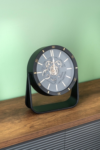Dekoratif Çarklı Masa Saati - 26.7 cm - 1
