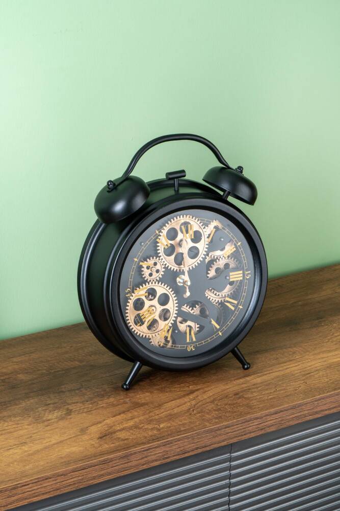 Dekoratif Çarklı Masa Saati - 25.7 cm - 2