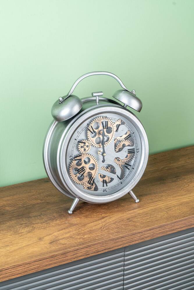 Dekoratif Çarklı Masa Saati - 25.7 cm - 4