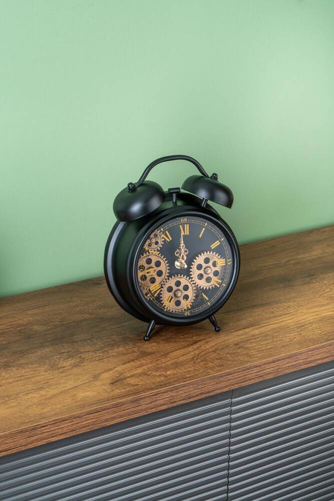 Dekoratif Çarklı Masa Saati - 25 cm - 1