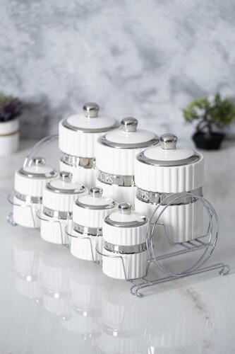 Master Magic 8 Parça Baharat Seti - Silver - Acar