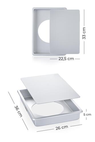 Mate Rectangular Cake Mold - 36 Cm - 6
