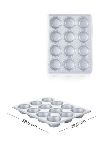 Mate Rectangular Muffin Cake Mold - 38.5 Cm - 6