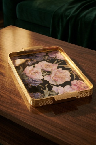 Merritt Kulplu Cam Tepsi – 39 cm - Acar