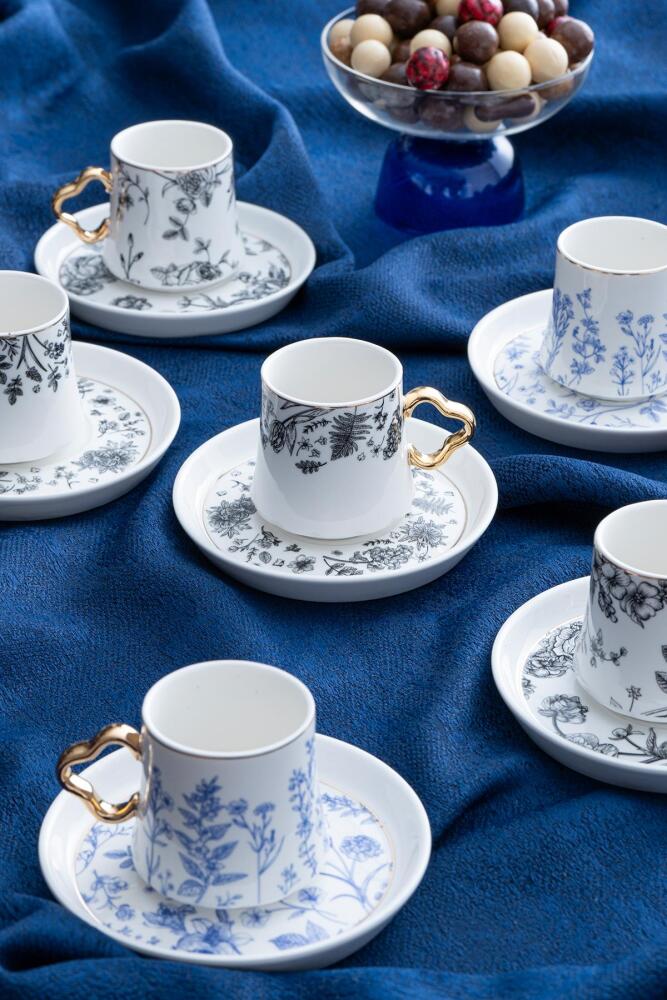 Mila Coffee Cup Set For 6 People - 90 Ml - 4