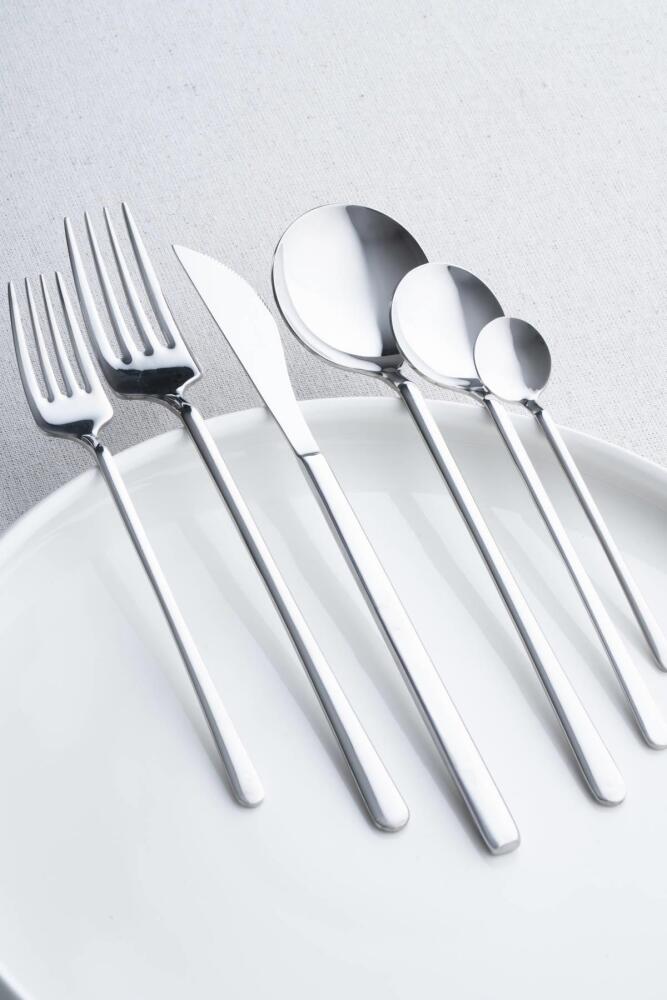 Milano 36 Piece Fork Spoon Knife Set - Silver - 1