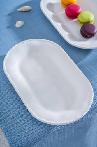 Milano Oval Kayık Tabak - 25 cm - Acar