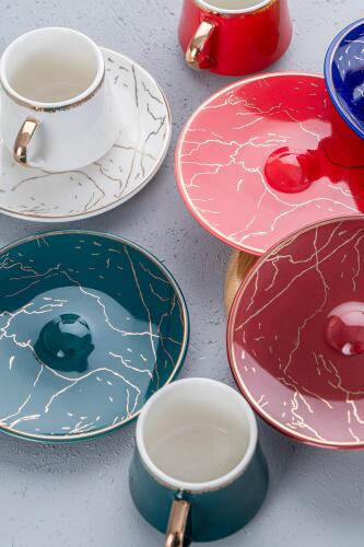 Millla 6 Porcelain Coffee Cup Set - 7