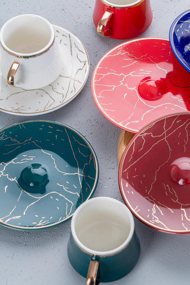 Millla 6 Porcelain Coffee Cup Set - 7