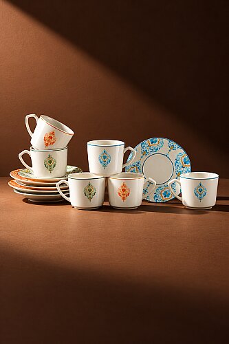 Milo 6 Kişilik Kahve Fincanı Takımı - 90 ml - 7