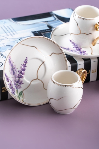 Mimosa 6 Kişilik Kahve Fincanı Takımı - 90 ml - Acar